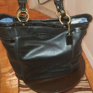 NWOT Authentic BLACK COACH TOTE BAG
